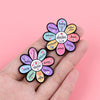 Inspirational Quote Enamel Pin Motivational Flower Brooch Pines Lapel Pins Reminder Badge Clothes Accessories Jewelry Gift - Image 5