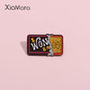 Golden Vip Tickets Enamel Pins Retro Fun Geometry Wonka Brooch Lapel Shirt Collar Badges Jewelry Fans Gift - Image 1
