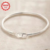 Silver Couple 3mm Snake Chain Bracelet Women Dinner Party Bracelet Jewelry Gift - Image 1