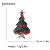 Christmas Rhinestone Christmas Tree Brooches for Women Unisex Enamel Botanical Pin Office Party Friend Gifts Jewelry Accessories - Image 11
