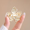 Classic Maple Leaf Brooch Floral Pin Elegant Safety Pin Suit Coat Corsage Welcome Accessory Jewelry Banquets for Women - Image 5