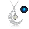 Moon Pendant Car Hanging Ornament – Hollow Crescent Design, Inlaid With Luminous Stone, Elegant Rearview Mirror Decor - Image 7