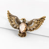 Retro Zircon Inlaid Eagle Brooch Charm Women's Brooch Jewelry Accessories Party Gift - Image 5