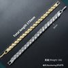 Wheat Ear-Shaped Patchwork Bracelet/Necklace Copper Hip-Hop Style CZ Stone Jewelry, Unisex Couple's Accessories - Image 3