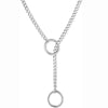 Vintage Hollow Heart Necklace for Women Girls Simple Y Shape Stainless Steel Long Pendant Toggle Necklace Jewelry Gift - Image 5
