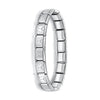 Women's Jewelry 9mm Width Itanlian Elastic Charm Bracelet Stainless Steel Bangle ST - Image 21