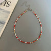 Colorful Seed Bead Choker Necklace with Boho Style - Image 9