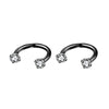 2Pcs 6/8/10mm Stainless Steel Zircon Piercings Earrings Horseshoe Ring Piercing Nose Ear Belly Rings Body Jewelry For Women/Men - Image 19