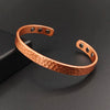 Copper Cuff Bracelet with Magnets Adjustable in Rose Gold-Tone - Image 2