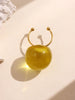 1 Artistic Jelly-Transparent Resin Stainless Steel Open Ring Cute Women's Jewelry Everyday Party Wear - Image 5