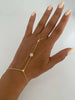 Elegant Five-pointed Star Pendant Link Chain Ring Bracelets for Women Paved Cubic Zircon Gold Platinum Color Jewelry - Image 1