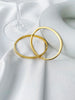 Ghidbk 316L Stainless Steel Pvd Gold Plated Plain Textured Bangle Women's Stackable Bracelets Jewelry - Image 3