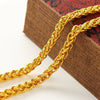 Yellow Gold Plated Dragon Head Rope Necklace For Men Vietnamese Gold Neck Chain Necklace Wedding Engagement Jewelry - Image 3