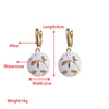 Mewanry 316L Stainless Steel Drop Glaze Geometric Drop Earrings For Women Simple Cute Temperament Engagement Jewelry Gift - Image 2