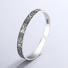 Retro Personality Star Moon And Flower Silver Style Opening Bracelets - Image 2