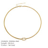 Stainless Steel Plated 1MM Knotted Snake Chain Choker Women Vintage Double Layered Chain Necklace Bracelet Jewelry Gift - Image 5