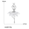 Enamel Ballerina Brooches for Women Pearl Elf Pins Rhinestone Girls Banquet Party Backpack Gift Jewelry Accessories - Image 7