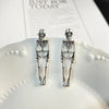 Punk Halloween Earrings for Women, Spooky Skull Skeleton Dangle Earrings for Women,Bloody Knife Drop Earring - Image 13