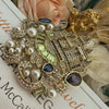 Charming Pink Castle Palace Pendant Woman's Brooch Pin Crystal Rhinestone - Image 3