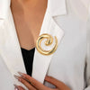Stainless Steel Geometric Brooches For Women 2-color Simple Style Brooch Pins Gifts - Image 6