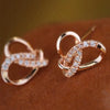 Shining Zirconia Ear Stud Female Engagement Accessories Design Jewelry for Women Delicate Gift - Image 1
