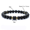 Black Stone Bead Bracelet with Tiger's Eye Color Options - Image 5