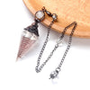 Stone Crystal Pendulum Necklaces Hexagonal Cone Crushed Stone Amethysts Rose Quartz Chakra Pendant Jewelry Accessories - Image 8