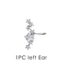 No Piercing Ear Cuff Satr Earrings for Women 1PC Silver Color Crystal Earclip Orbital Non Pierced Earing Jewelry - Image 10