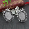 18x25mm 5pcs Antique Silver Bronze Plated Mixed Styles Oval Adjustable Ring Settings Blank/Base - Image 38