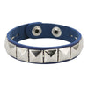 One Row Punk Rock Studded Bracelet Square Spiked Leather Cuff Bracelet for Men Women \Wristband Bracelet - Image 14