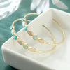Bohemian-style Retro Water Drop Synthetic Turquoise Large Circle Hoop Earrings Women Concise Party Banquet Jewelry Craft - Image 10