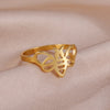 Cute Bee Finger Ring Stainless Steel Gold Color Women Rings Insect Animal Jewelry Birthday Gift - Image 1