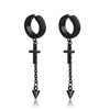 2pcs Stainless Steel Non Pierced Clip On Earrings for Men Women Magnetic Stud Earrings Punk Dangle Huggie Hoop Earrings Set - Image 16