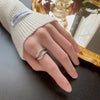 Silver Geometry Simple Adjustable Rings For Women Jewelry Accessories Jewellery Moneys - Image 3