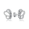 Infinity and Heart Stud Piercing Earrings with Crystal Accents - Image 10