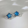 Korean Style Cute Blue Planet Star Clip on Earrings Women Mini Heart Moon Star Ear Clips Without Pierced Earrings for Kids Girls - Image 4