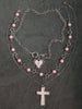 3pcs Vintage Gothic Style Thorn Rose Cross Meteor Star Beaded Layered Necklace Set, Including Retro Pentagram Pendant Choker Nec - Image 4