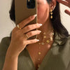 Gold Color Shell Cz Charm Long Double Layer Necklace For Women Girl Holiday Delicate Jewelry - Image 4