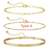 3pcs Gold Plated Stainless Bracelet Sets for Women Girls Snake Chain Cuban Link Cuff Bangle Stackable Bracelets - Image 10