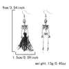 Halloween Skeleton Dangle Earrings For Women Punk Gothic Skull Black Lace Fringe Earring Pumpkin Funny Jewelry Gifts - Image 10