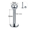 1PC ASTM Titanium Tragus Piercings Labret Stud Lip Rings Helix Piercing Ear Oreja Cartilage Earring 14G 16G Body Jewelry - Image 24
