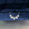 Silver Round Water Drop Zircon Tassel Ring Adjustable Pull Bead Chain Rings for Women Stackable Jewelry - Image 7