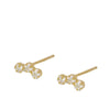 Small Hoop and Stud Earrings with Charm and Chain Styles - Image 12