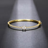 Fashionale Women's Cubic Zirconia Bangle Silver Color/Gold Color Modern Statement Female Hand Accessories Jewelry - Image 8