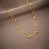 316L Stainless Steel 2 In 1 Small Cube Chains Necklace For Women Gold Silver Color Girls Choker Party Jewelry Gifts - Image 2