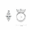 Environmentally Friendly Brass Marquise Zirconia Hoop Earring For Women Minimalist Gold Plated Pear Earring - Image 14