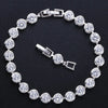 Pera Design Gold Color Round Shape Purple Cubic Zirconia Stone Charm Link Bracelets Wedding Jewelry for Women - Image 8