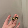 Elegant French Vintage Enamel Dripping Oil Plant Irregular Lavender Ear Studs Earrings for Women Flowers Earring - Image 21