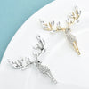Lucky Deer Brooches For Women Unisex 2-color Rhinestone Beautiful Christmas Animal Party Office Brooch Pins Gifts - Image 3