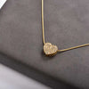 Stainless Steel CZ Crystal Pendant Necklace Round Star Cross Heart Shape Dainty Snake Chain Jewelry Gift - Image 6